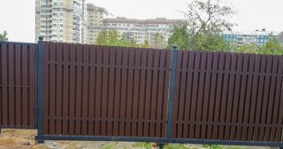 Купить распашные ворота из штакетника Жигулёвск, цена от 2802 руб.
