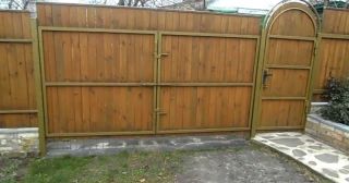 Купить распашные ворота деревянные Жигулёвск, цена от 2802 руб.